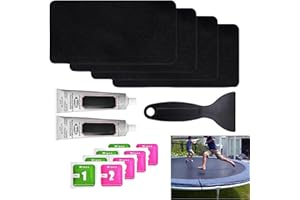 SHENGQIU Trampoline Repair Kit,Trampoline Patch Repair Kit,Trampoline Repair Patches Tool Set,Trampoline Net Repair Kit,Waterproof Patches Sticker with Glue,Trampoline Tool,Multi-Purpose Patch Repair Tool Kit