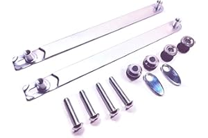 EAGLE SKULL Quick Release Docking Hardware Kit Harley Davidson Dyna Detachable Passenger Sissy Bar Backrest Super Glide Custom Street Bob Low Rider S 2006-2017 Sideplates Detachables 53797 09 & 53961-06 FXD FXDB