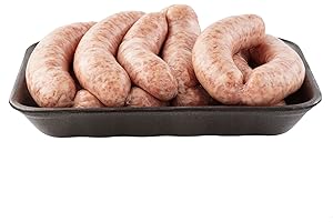 URBAN MERCHANTS British Cumberland Sausages 6’s, Pork Sausages Fresh, Big On Flavour, Suitable for Home Freezing, Filled Using Natural Hog Sausage Casing, Pack of 1.5kg