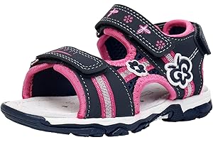 Ahannie Mädchen Outdoor Sportsandalen, Klettverschluss Sommer Freizeit Sandalen für Mädchen, Kinder Riemchensandalen