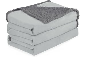 ‎KRITTER PLANET Kritter Planet Hundedecke Wasserdicht, Liebesdecke Sex Decke Wasserdicht, Waschbar Kuscheldecke Sofaschutz Tagesdecke für Sofa Autositz Couch Bett, XXL 200x230cm Große Decke, Lt Grau/Dk Grau