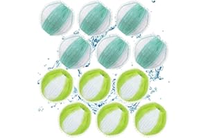 LANMUSIC Tierhaarentferner für Wäsche 12 STÜCKE Waschbälle, Haustierhaarentferner Waschmaschinen, Wiederverwendbarer Tierhaarentferner für Wäsche, Tierfell-Wäschefänger-Haarentferner für Wäsche