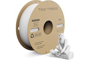 OUYZGIA PLA Filament Pro, Hyper PLA Hochgeschwindigkeits 3D Drucker Filament, 1.75mm Weiß 1KG Filament-3D-Druckmaterialien, Maßgenauigkeit +/-0.03mm, Kompatibel mit Meisten FDM-Drucker