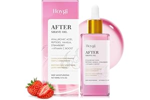 DONGCILL After Shave Oil,Fresa Después de un Aceite de Afeitar Mujeres,Aceite After Shave de Fresa y Vainilla para Mujeres,Aceite After Shave Women Calmante e Hidratante,Perfecto para Piel Sensible