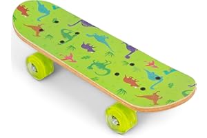 Ozbozz OzBozz Planche à roulettes Dinosaure avec Roues Clignotantes 17 Pouces Deck adorables Roues de décoration Dino s'allument Lors du déplacement