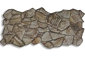 Grace Baltic – Pannelli da parete 3D per decorazione di pareti interne in PVC (50, marrone Arenaria)