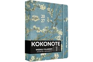 Kokonote Academic Diary 2026-2027 Week to View - Van Gogh Gifts | Academic Planner 2026-2027, Mid Year Diary 2026 2027, Weekly Planner
