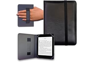 ANVAL Funda para Libro electrónico eReader eBook de 6 Pulgadas - Woxter, Tagus, BQ, Energy, SPC, Sony, Inves, Papyre, Wolder, Nolim - 6" Universal - elástico (Negro)