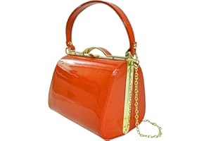 UShopUK Top Handle Patent Leather Cross Body Bridal Prom Wedding Evening Party Clutch Hand Bag