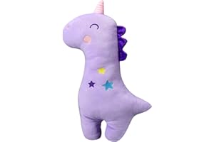 JFAN Reposacabezas Coche Niño Protector Cinturon Coche Niños Cómodo Almohada de Dibujos Animados Adecuada para Niños y Adultos Viajes Talla única(Unicornio)