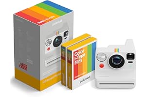 Polaroid - NOW+ Gen3 - Fotocamera istantanea Bluetooth Connected - Pacchetto fotocamera + pellicola a colori (16 foto) Bianco (6563)