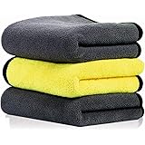 HSR Car Accessices Cleaning 800 GSM Microfiber Towel for Car Cleaning and Detailing - Dual Sided, Extra Thick Plush Microfibe