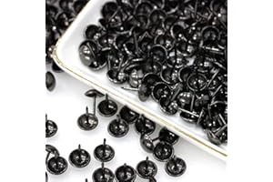500 Stück Polsternägel, Basicon Vintage Möbel Nägel Bronze Thumb Tacks Polster Reißzwecken Reißnägel Antike Ziernägel Möbel Dekorative Nägel für Sessel Möbel Bett, 11x17mm Schwarz