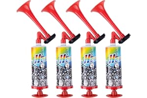 Handheld Air Horn,WideSmart 4PCS Air Horns,Handheld Pumps Super Louds,Noise Maker for For Sports Events, Festivals, Camping & More, Multi-Functional Air Horn For Car, Marine & Boat Enthusiasts