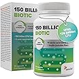 Probiotic Capsules with 150 Billion CFU, Highest Concentration, Bacterial Cultures Supplement with Chicory Root, Inulin, 30 Capsules, 150 Billion Biotic by Sensilab