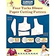 Gungun Boutique 4 Tucks Blouse Paper Cutting farma | All Size 28 To 42 | Belt Blouse Paper Cutting Farma Set