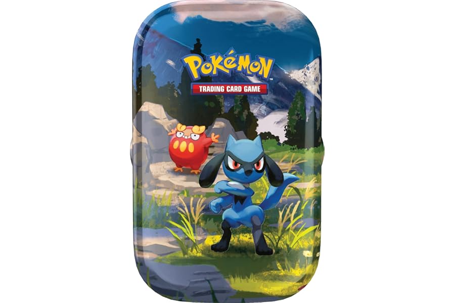 Pokémon: Megaevolution Expansion Collector's Minibox - Heroic Rise (Riolu and Darumaka) by GCC Pokémon (1 sticker sheet, 1 Pokémon illustration card of the mini-box and 2 expansion packs)