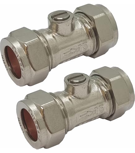 Olive In Ottone 15mm Per Tubo Acqua/gas, Ricambi Idraulici, Confezione Da 10, CATERSPARESUK