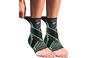 Kuzimua Regulowany bandaż na staw skokowy i kostkę, 2 sztuki, bandaż na staw skokowy i stopę, w przypadku zapalenia powięzi podeszwowej, ścięgna Achillesa, sportu, ortopedyczny, uniwersalny lewy