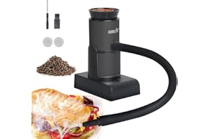 BORUIT Affumicatore per Alimenti, Infusore di Fumo Portatile Con Trucioli di Legno, Affumicatore da Cucina per Carne Cocktail Formaggio Barbeque Regali Foodie