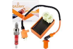 QAZAKY Performance AC CDI + Ignition Coil + Spark Plug A7TC GY6 50cc - 80cc 90cc 110cc 125cc 150cc 4-stroke Engines Scooter ATV Go Kart Moped Quad Go Kart Pit Dirt Racing Bike 139QMB 152QMI 157QMJ