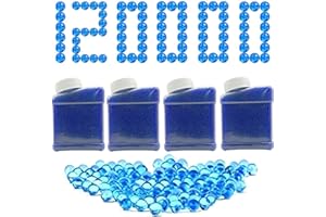 GENERIC 120000 Pcs Gel Blaster Ammo, 7-8mm Gel Water Bullets, 5 Pack Gel Gun Refill Ammo for Gel Blaster Gun, Gel Blaster Bullets, Gel Ball Blaster, Electric Gel Ball Gun
