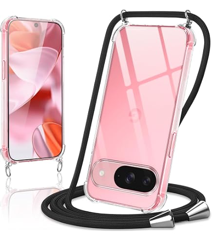 Custodia In Silicone Con Catena E Tracolla Per Google Pixel 9 Pro XL, 8A E Altri Modelli
