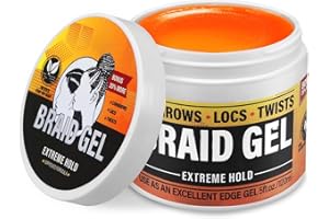 Apooliy Strong Hold Hair Wax, Non-Greasy Styling Wax for All Hair Types, Edge Control Wax, No Flaking, Long Lasting Braid Gel, Easy to Use, Smoother,120ml