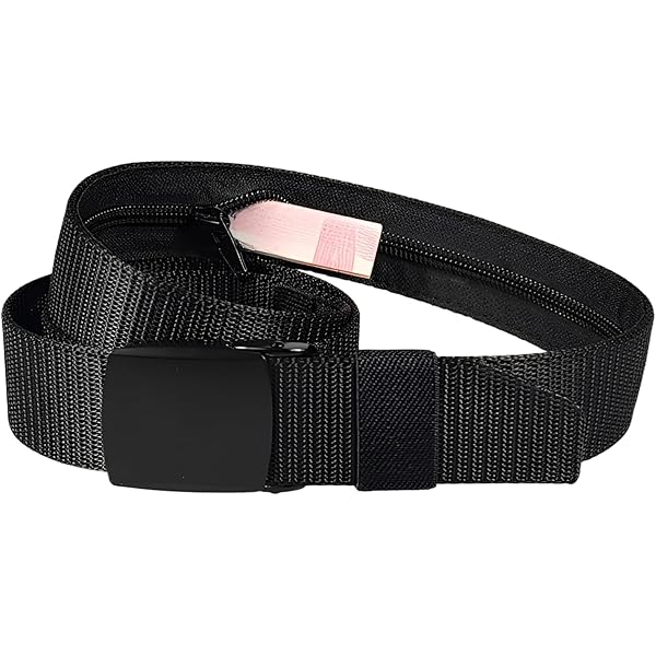 Cintura Portasoldi Nascosta AGPTEK - Marsupio Antifurto Con Cerniera, Nylon, 120 Cm, Per Viaggi E Sport - Foto 8