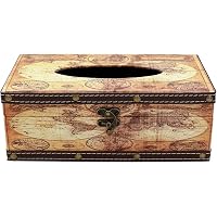 Boîte à Mouchoirs Décorative En Forme De Livres Anciens - Bois Vintage, 26x14.9x9.8 Cm, Pour Maison/bureau
