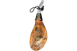 Jamón Serrano Gran Reserva Montevalle mit Knochen (7–8 kg) | +20 Monate Gereift | Intensiver Geschmack | Vakuumverpackt | Premium Spanischer Schinken | Gourmet Geschenk