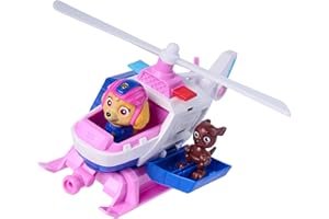 Paw Patrol: Search & Rescue, Skye Rescue Helicopter with 2 Figures, Hero Helicopter Toy with Pull-Back Action, Kids Toys for Boys and Girls Ages 3+