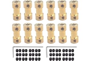WINWILL 12 pezzi da 2,3 mm a 3 mm in ottone giunto albero motore per RC fai da te aereo barca robot