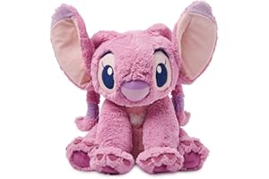 Disney Store Peluche Angel de Taille Moyenne, Lilo et Stitch, 38 cm, Personnage câlin en Tissu Doux et brodé, Convient à Tous Les âges