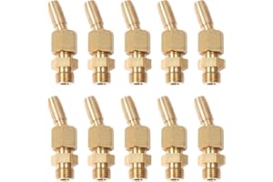 Wisyurt 10 PièCes SéRies 1/8 Pouce DN6 en Laiton Jaillissant PulvéRisation D' Buses Universel Rideau D' Buse Paysage Jardin Jardin ÉTang DéCoration