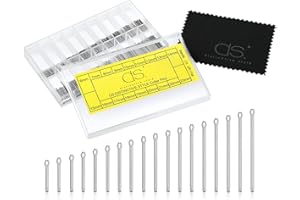 DS. DISTINCTIVE STYLE 360 Stück Uhrenarmband Splinte 6–23 mm Armband Stifte Armbandstifte für Uhren Watch Link Cotter Pins