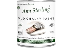 Ann Sterling 1Kg. Kreidefarbe Shabby Chic Feinste Farbe Innen und Außen Möbellack Bastellfarbe (Vintage Green 09)