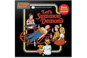 GRUPO ERIK Calendario 2025 pared Steven Rhodes - Calendario pared, Planificador mensual: Con espacio para anotar e Ilustraciones (30x30 cm)