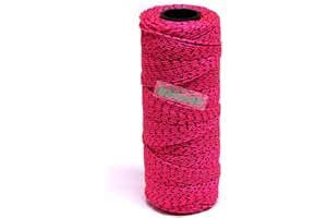 Barnwell Braided Nylon Pink/Black 500ft 150m Masons Builders Building Brick Block Line