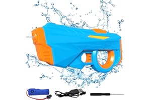 Morofme Electric Water Gun for Adult, Long Distance Water Gun, Automatic Water Pistol Powerful Squirt Guns High Capacity Water Pistol Water Blaster Summer Pool Beach Water Fighting Play Water Toy