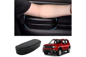 Coleya Scatola Portaoggetti per Braccioli Auto Compatibile con Jeep Renegade 2015-2022 Jeep Compass 2017-2022, Supporto per Bracciolo Regolabili per Console Centrale Maniglia della Porta (Nero)