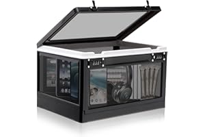 Lalifebuss Großes Schließfach für persönliche Gegenstände, abschließbare Aufbewahrungsbox mit Kombination für Büroschließfach/Schule/Medizin/Snacks/Telefongefängnis/Elektronik/Haus