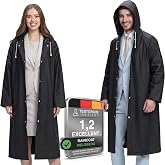 Welsberg 1 Pieza Poncho de Lluvia Impermeable con Capucha y Mangas, Reutilizable, Chubasqueros Impermeable para Hombre y Muje