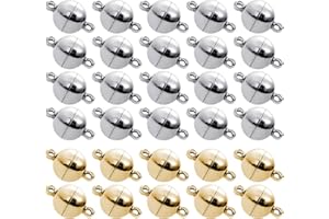 ZBHDEYG 30 Pezzi Chiusure Magnetiche per Braccialetti e Collane, Accessori per Gioielli Fai da Te