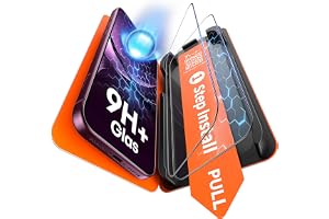 TAURI för 18 Pro pansarglas 6,3 tum – 2 stycken | med dammfri 1-stegs installation, 9H glasskärmsskydd, helskärm bubbelfri sk