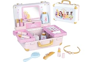 Smoby Disney Princess Beauty Vanity for Kids - Children's Beauty Case - Style, Hair, Nails & Makeup with Accessories