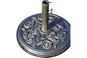 GARDEN MARKET PLACE Resin Garden Parasol Base 9KGS - Antique Bronze Colour