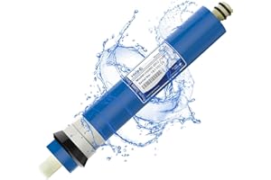 HiKiNS Membrana de ósmosis inversa 150GPD RO Membrana Filtro de agua residencial Elemento de ósmosis inversa de repuesto para el sistema de filtración de agua RO para beber en el hogar (2012-150G)
