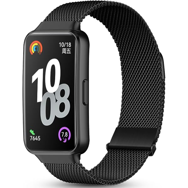 Bracelet Nylon Remplacement Pour Huawei Band 9/8/7 – Réglable 12-20 Cm, Connecteur Silicone (plusieurs Couleurs)