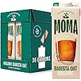 MOMA ORGANIC Barista Oat Drink - 6 x 1L - 100% Plant Based Milk Alternative - Made from British Organic Oats - Vegan - Gluten Free - Fully Foamable - No Added Sugar - GMO Free - Made in the UK
